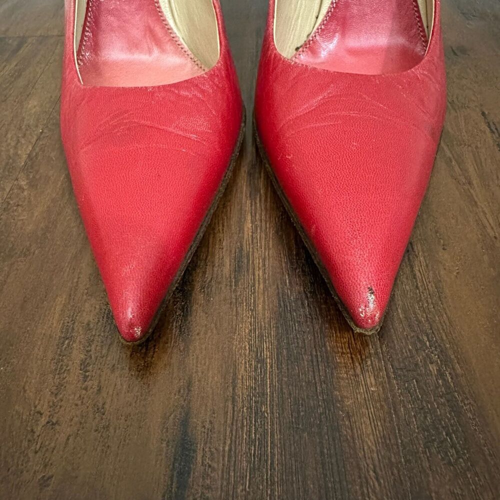 PRADA Capretto Pumps Pink Ombre Leather Pointed Heels Stiletto - Picture 5 of 13